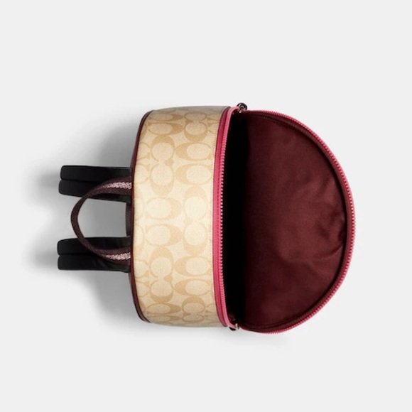 Coach Bags Coach Vale Medium Charlie Backpack In Signature Canvas With Rexy By Guangyu 59